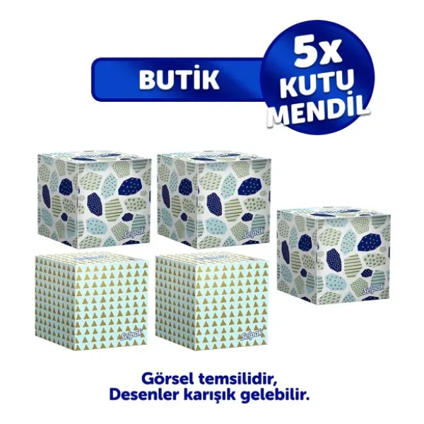 Selpak Butik Kutu Mendil 5'li