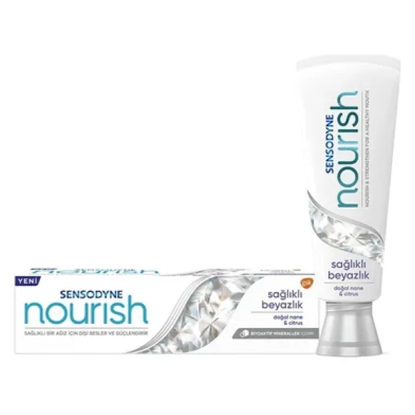 Sensodyne Nourish Sağlıklı Beyazlık 50 ml Florürlü Diş Macunu