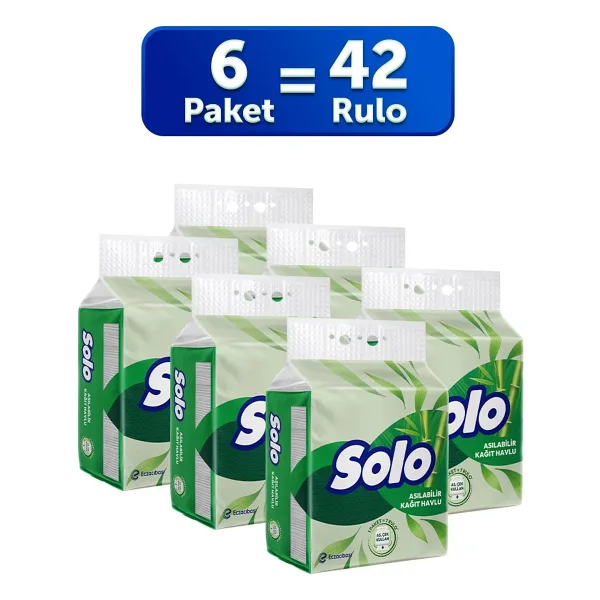 Solo 1=7 6'lı Asılabilir Kağıt Havlu