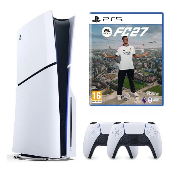 Sony Playstation 5 PS5 Slim CD Li + 2.Kol + Fc 27 Oyunu