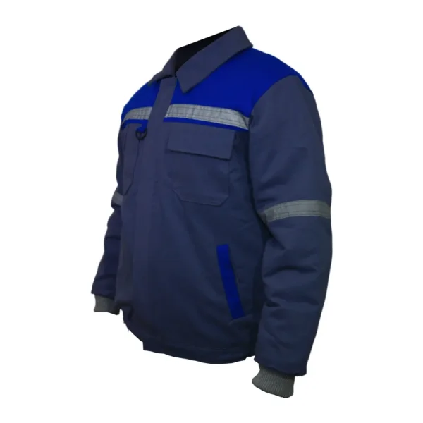 Ssm Sesam Grup 0638 7x7 Gabardin Kapitoneli Iş Montu - Lacivert - Gri