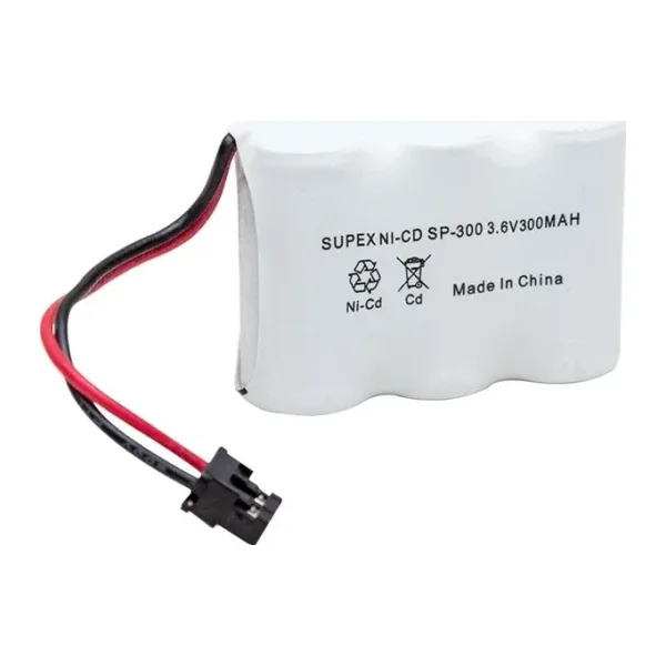 SUPEX SP-300 NI-CD 3LÜ KISA AÇIK 3.6 VOLT 300 MAH TELSİZ TELEFON PİLİ