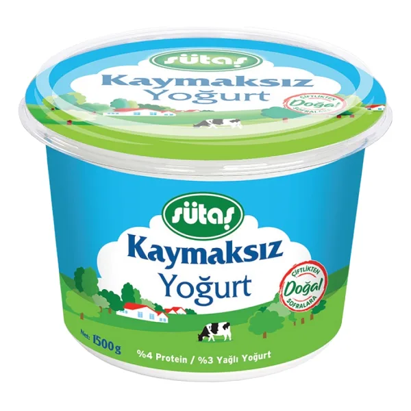 Sütaş 1.5 kg Kaymaksız Yoğurt