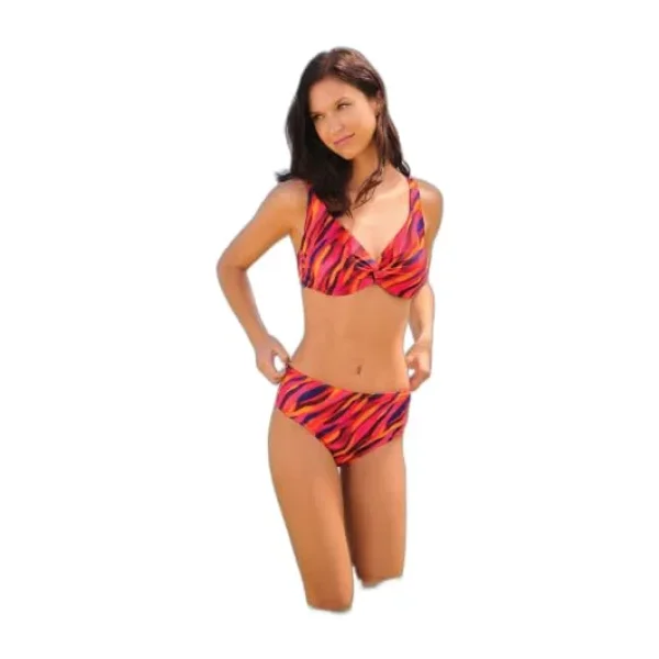 Suwen Flame Önü Burgulu Balensiz Bikini Üst