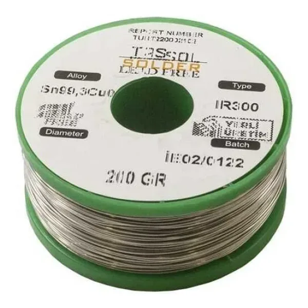 Tassol 1.2 mm 200gr Kurşunsuz Lehim Teli