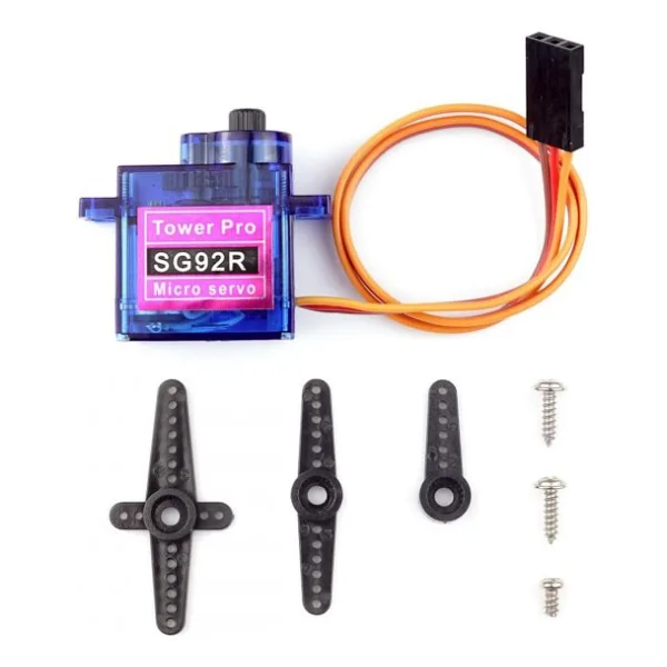 Tower Pro SG92R 12gr Micro Servo Motor 2.5Kg 4,8V Plastik Dişli Dijital DIY Robot RC Uçak RC Araba