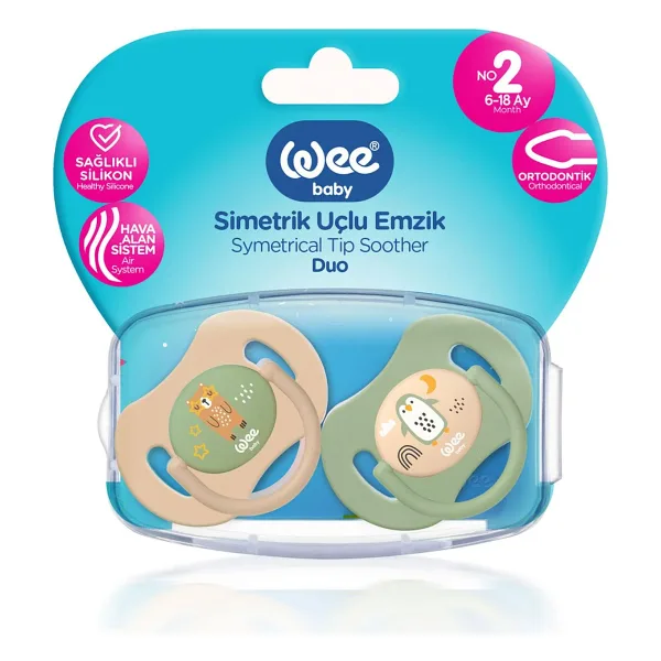 Wee Baby Duo Simetrik Uçlu No:2 6-18 Ay Emzik