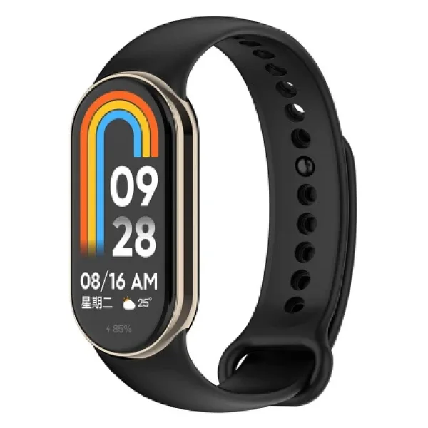 Xiaomi Mi Band 9 Serisi Klasik Kordon Silikon Strap Kayış-Siyah
