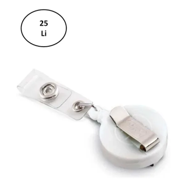 Yoyo Plastik 3532- Yuvarlak-32Mm-Kancali-Klipsli-Beyaz 25'li