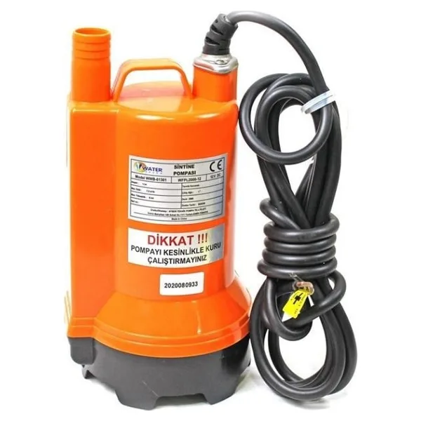 12 Volt Dc Solar Güneş Enerjili Su Pompası 7 Mt Yükseklik 7.5 m3/h