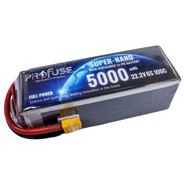 22.2V 6S 5000mAh 100C Lipo Batarya