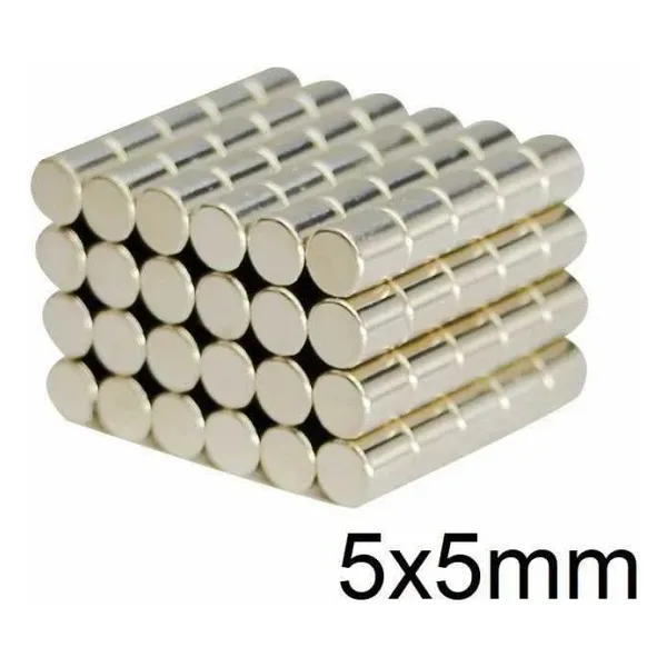 5X5mm Neodyum Güçlü Mıknatıs - Neodim Magnet