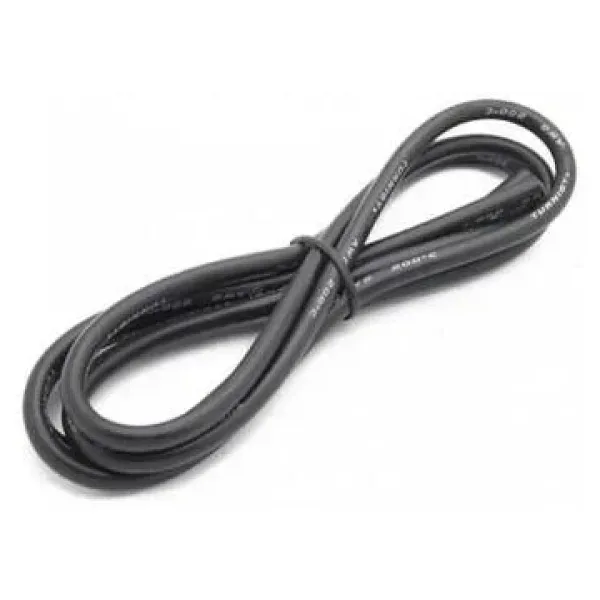 8 AWG Silikon Kablo Siyah - 1 Metre
