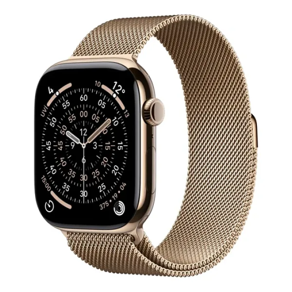 Apple Watch Series 11 GPS + Cellular 46mm Titanyum Kasa ve Milano Loop Akıllı Saat