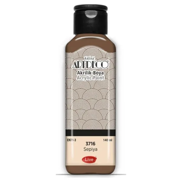 Artdeco 140 ml 3716 Sepya Akrilik Boya