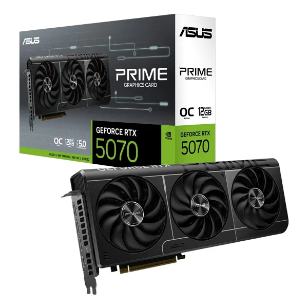 Asus RTX 5070 Prime White OC Edition PRIME-RTX5070-O12G-WHITE 192 Bit GDDR7 12 GB Ekran Kartı