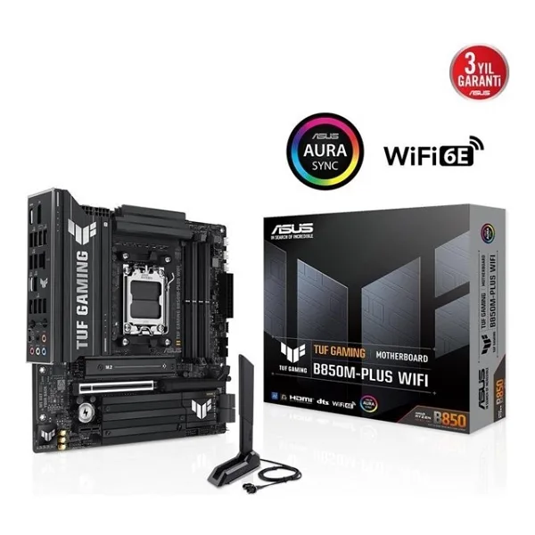 Asus TUF Gaming B850M-PLUS AMD AM5 DDR5 Micro ATX Anakart