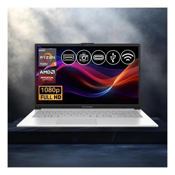 Asus Vivobook Go 15 E1504FA-BQ1741 Ryzen 5 7520U 8 GB 2 TB SSD Radeon 610M 15.6" Full HD Notebook