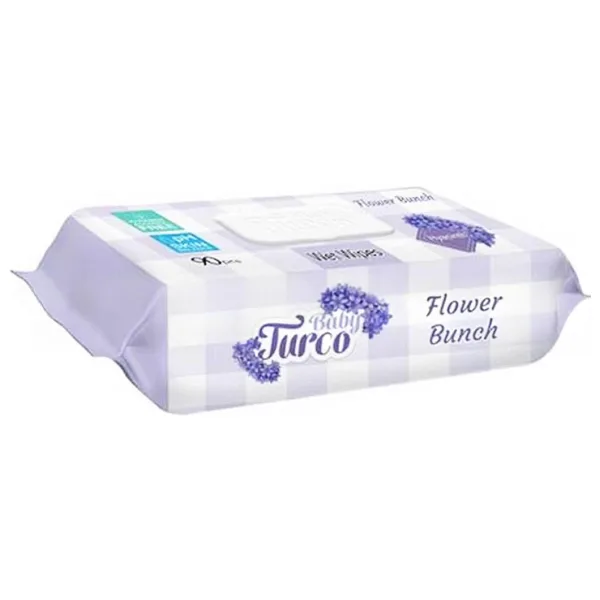 Baby Turco Flower Bunch 90 Yaprak Islak Mendil