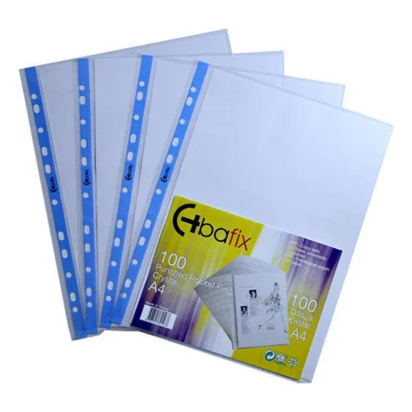 Bafix Poşet Dosya Kristal 100 Lü A4