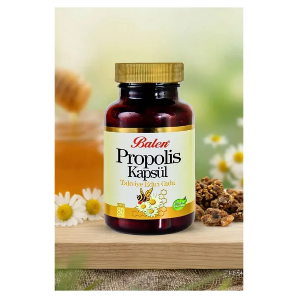 Balen Propolis Kapsül - 670 mg 80 kaspsül - Destekleyici Takviye Edici Gıda - --