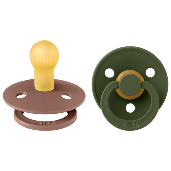 Bibs Colour Hunter Green-Dark Oak 0-6 Ay İkili Kauçuk Emzik