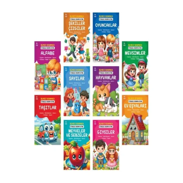 Bilmece Boyama (10 Kitap) - Kolektif