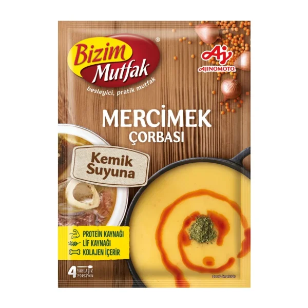 Bizim Mutfak 72 gr Kemik Suyuna Mercimek Çorbası