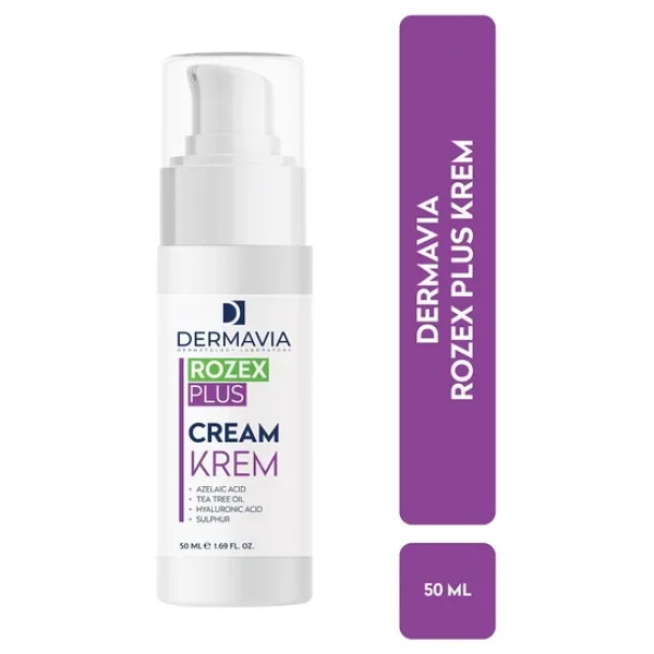 Dermavia Rozex Plus 50 ml Yüz Temizleme Kremi