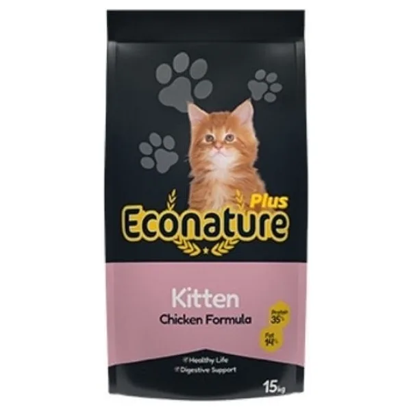 Econature Plus Tavuklu 15 kg Yavru Kedi Maması