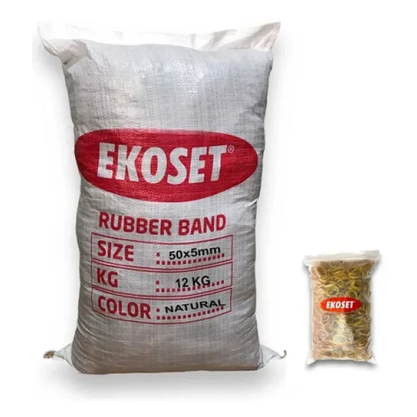 ekoset 50mmx5mm Geniş Kauçuk Paket Ambalaj Lastiği 12kg Koli (50x5)