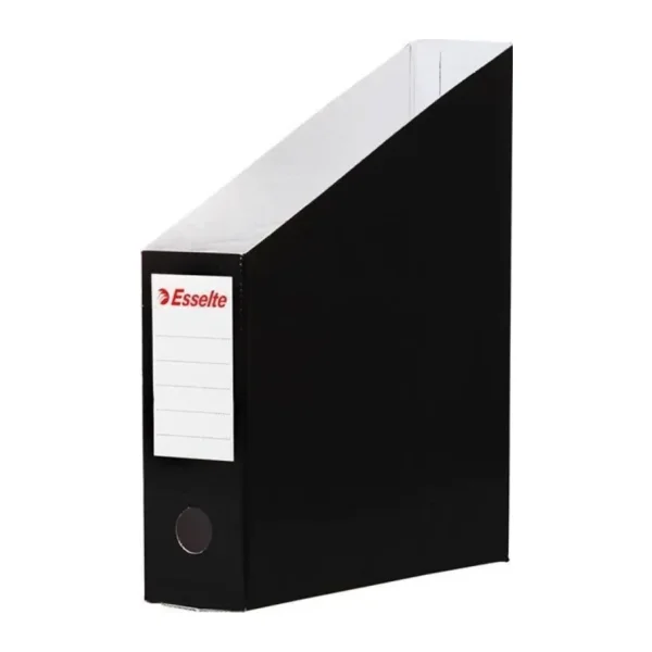 Esselte Kutu Klasor Karton Magazinlik 7.2 X 31.5 X 25 Cm Siyah (6 Li Paket)