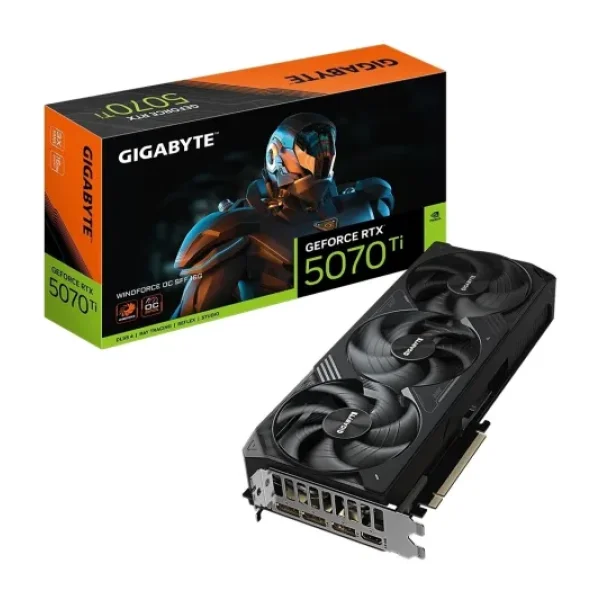 Gigabyte RTX 5070 TI Windforce OC SFF 16G GV-N507TWF3OC-16GD 256 Bit GDDR7 16 GB Ekran Kartı