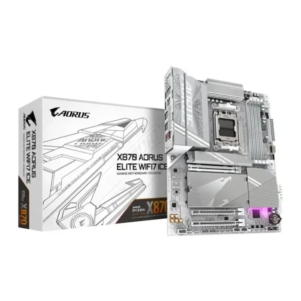 Gigabyte X870 Aorus Elite WIFI7 Ice AMD AM5 DDR5 ATX Anakart