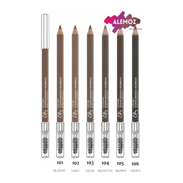 Golden Rose Eyebrow Powder Pencil Kaş Kalemi 102 Sable