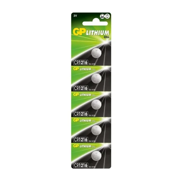 GP CR1216 3V 5'li Lityum Düğme Pil