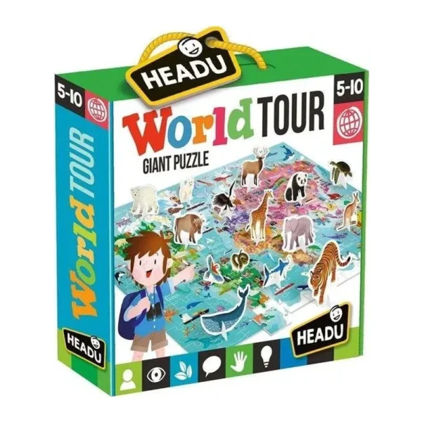 Headu 108 Parça Dünya Turu Puzzle
