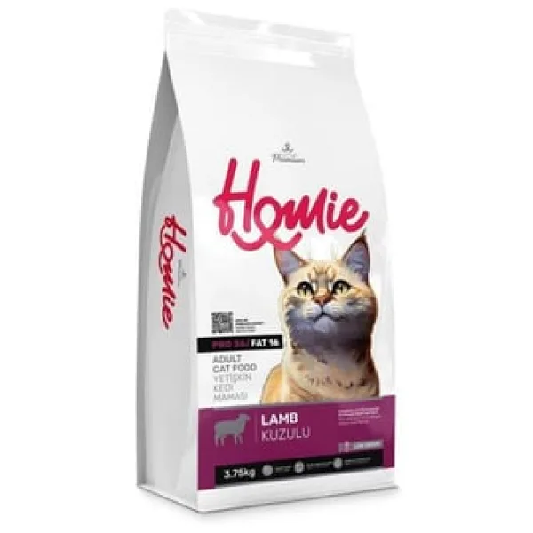 Homie Super Premium Düşük Tahıllı Kuzu Etli 3.75 kg Yetişkin Kedi Maması