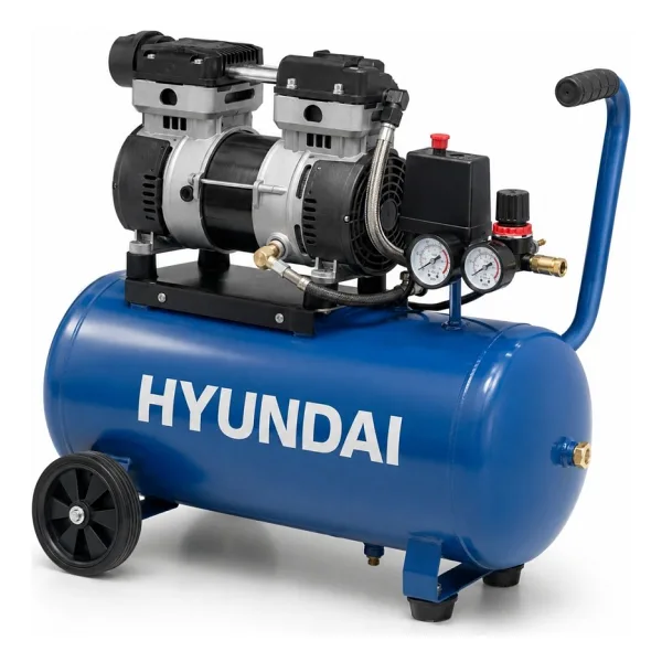 Hyundai Km2250 Sessiz Yağsız Hava Kompresörü 50 Litre 2 Hp 8 Bar