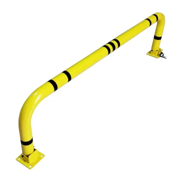 Katlanır Park Bariyeri Otopark Demiri Kişisel Kilitli Yatar Otopark Bariyeri 150 Cm 3Mm Sarı