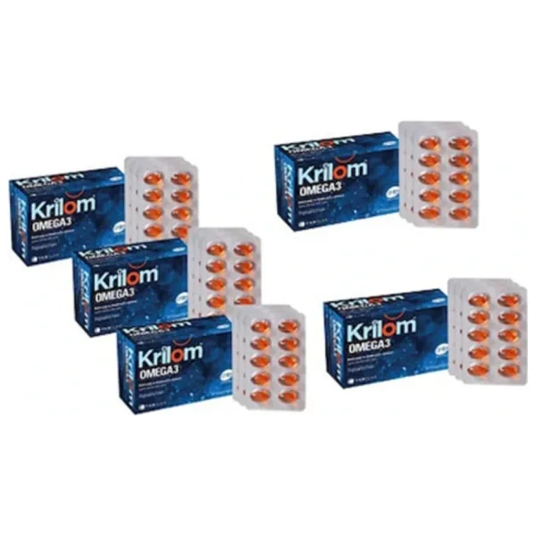 Krilom Omega 3 Balık Yağı 50 Kapsül 5'li