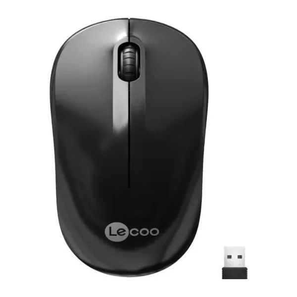 Lenovo Lecoo WS206 Siyah Ergonomik Optik Kablosuz Mouse