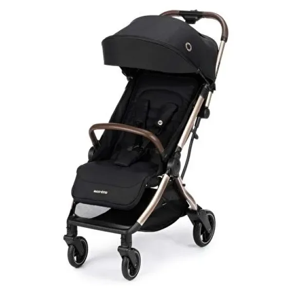 Maxi-Cosi Eva Essential Black Champagne Otomatik Katlanan Kompakt Bebek Arabası