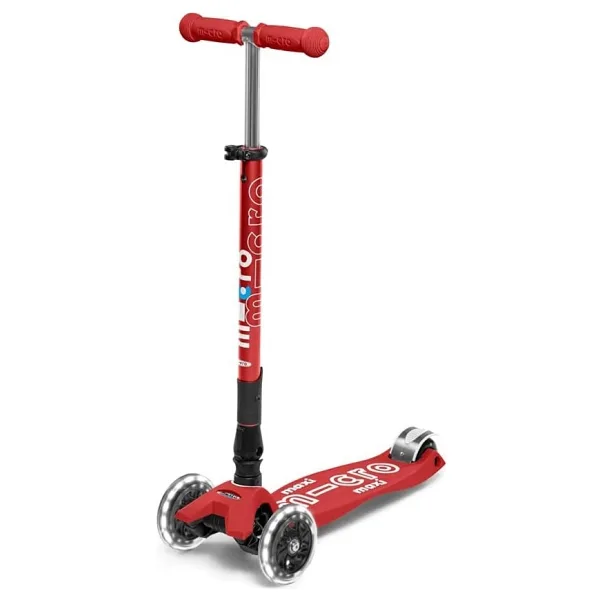 Micro Maxi Deluxe MMD098 Işıklı Bordo 3 Tekerlekli Çocuk Scooter