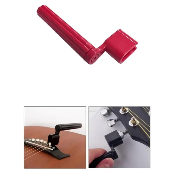 Midex W11-RD Gitar Tel Sarıcı Gitar Burgu Çevirici (Kırmızı)