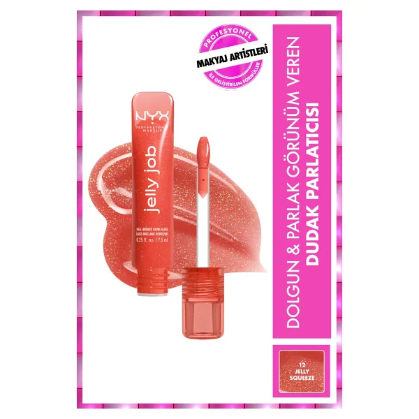 NYX Professional Makeup Jelly Job 12 Jelly Squeeze Dudak Parlatıcısı