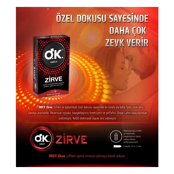 Okey Zirve 10'lu Prezervatif