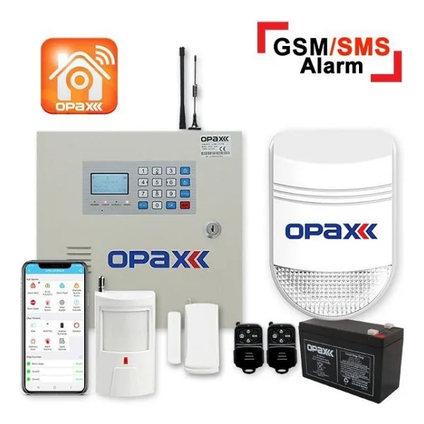 Opax-2545 Pstn/Gsm/Sms Panel & Bgr-10 Kablolu Sirenli Full Set