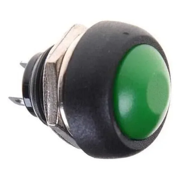 PBS-33B 12mm Push Buton - Yeşil