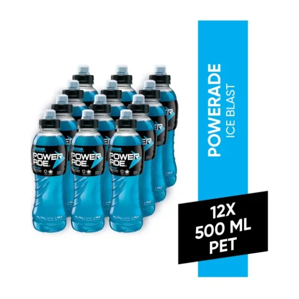 Powerade Ice Blast 500 ml 12'li Paket Enerji İçeceği